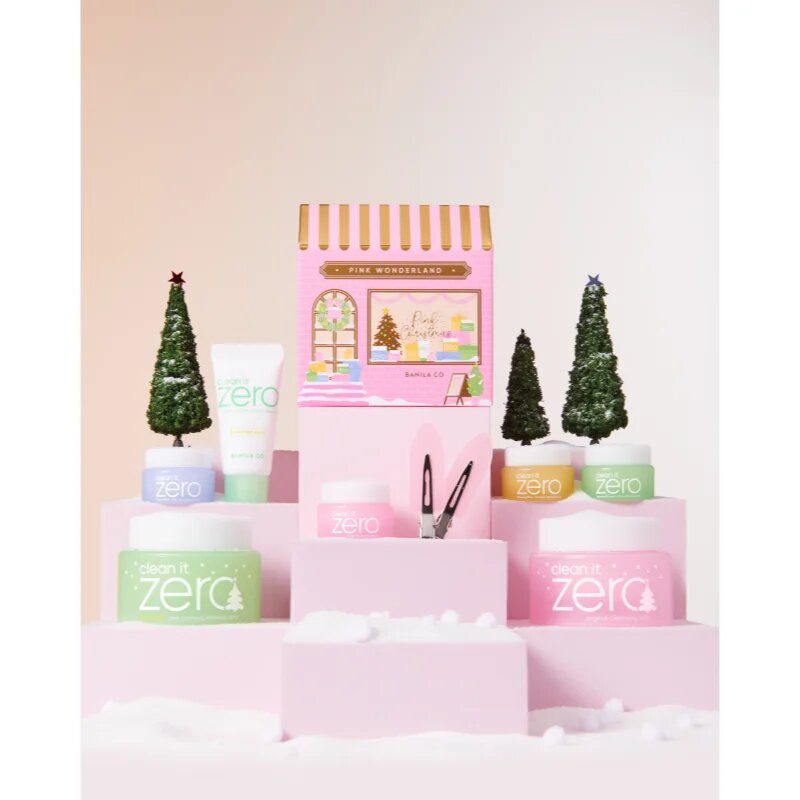 Banila Co. clean it zero Pink Wonderland Special Set коледен подаръчен комплект за перфектно почистена кожа
