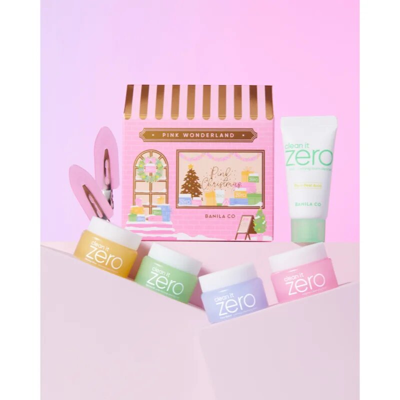 Banila Co. clean it zero Pink Wonderland Special Set коледен подаръчен комплект за перфектно почистена кожа