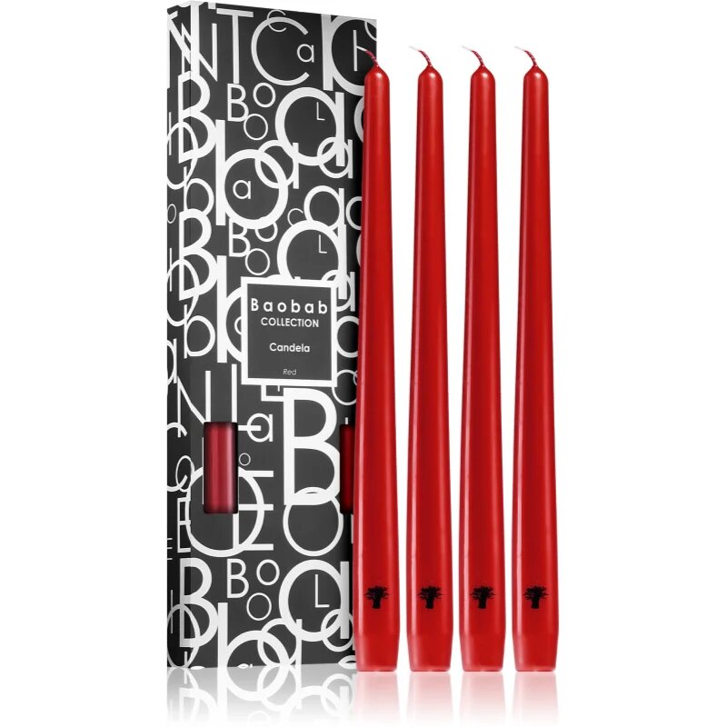 Baobab Collection Candela Red свещ 4 бр.