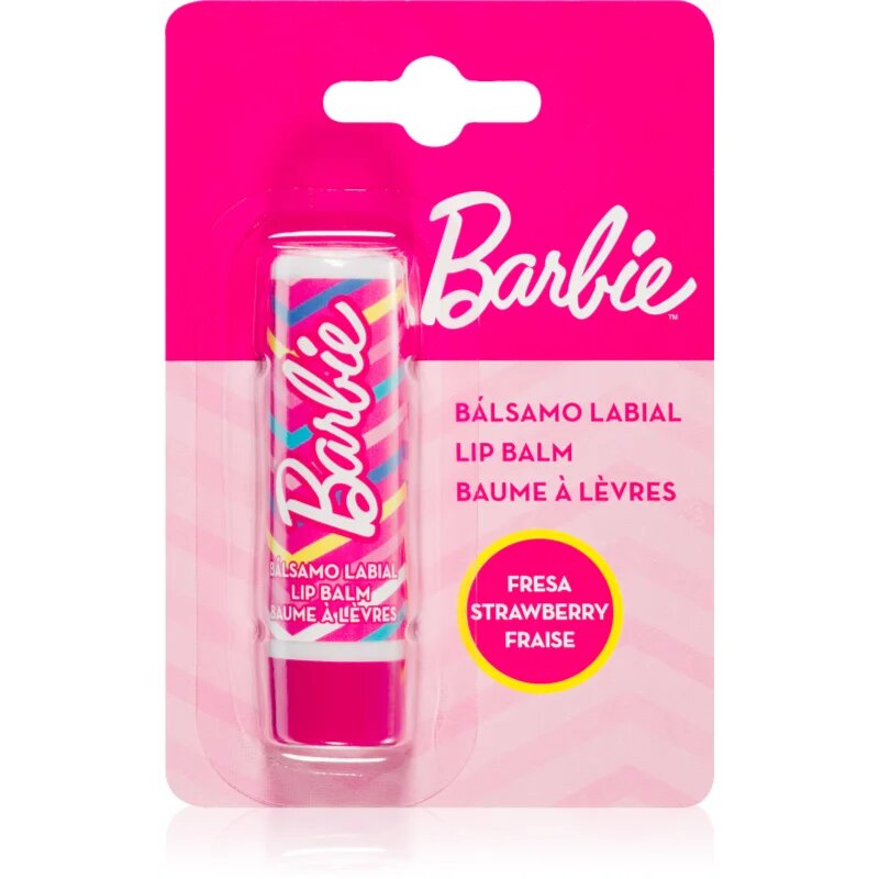 Barbie Lip Balm Strawberry балсам за устни с аромат на ягода за деца 4 гр.