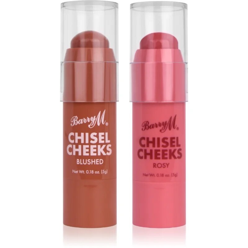 Barry M Chisel Cheeks кремообразен руж в стик duo balení 2x5 гр.