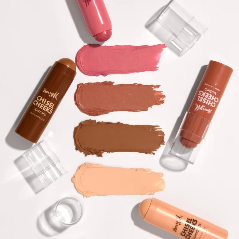 Barry M Chisel Cheeks кремообразен руж в стик duo balení 2x5 гр.