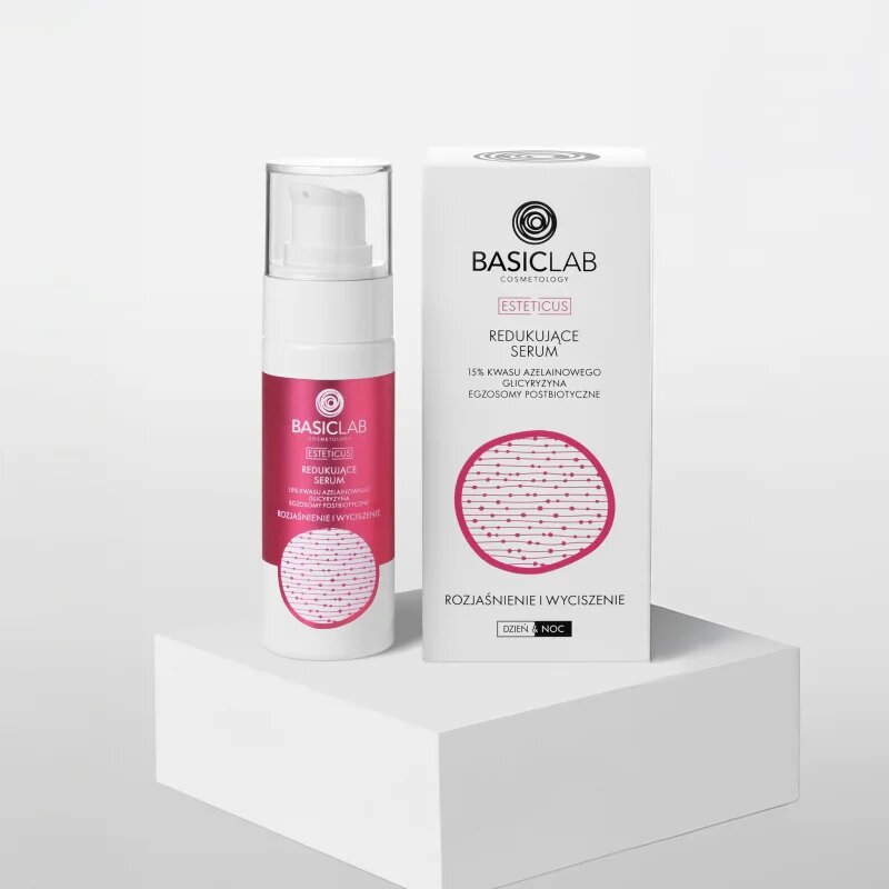 BasicLab Cosmetology Esteticus серум за редуциране на вените и зачервяванията по кожата 15% Azelaic Acid 30 мл.