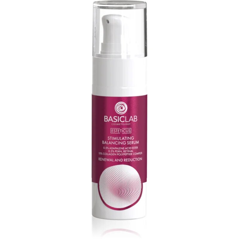 BasicLab Cosmetology Esteticus стимулиращ серум за равномерен тен на кожата 0.5% Adapalene Acid Ester 10% Collagen Polypeptide Complex 0.5% PDRN 30