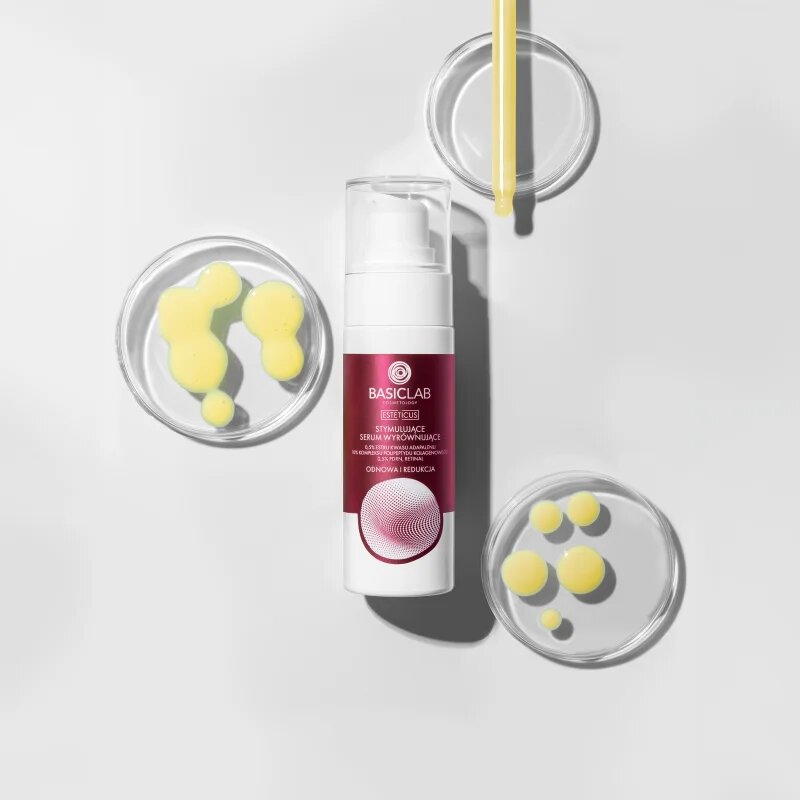 BasicLab Cosmetology Esteticus стимулиращ серум за равномерен тен на кожата 0.5% Adapalene Acid Ester 10% Collagen Polypeptide Complex 0.5% PDRN 30