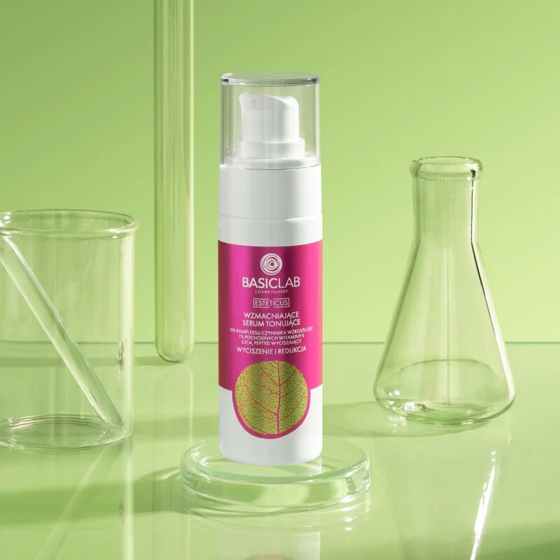 BasicLab Cosmetology Esteticus тониращ серум против зачервяване на кожата 15% Growth Factor Complex EGF 30 мл.