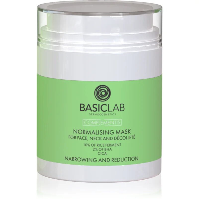 BasicLab Dermocosmetics Complementis нормализираща маска за смесена и мазна кожа 50 мл.
