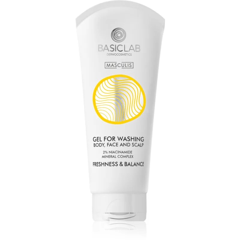 BasicLab Dermocosmetics Masculis душ гел за лице тяло и коса 100 мл.