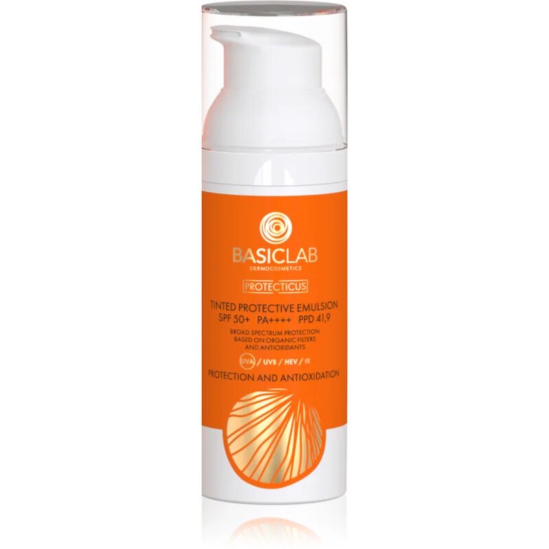 BasicLab Dermocosmetics Protecticus тонираща емулсия SPF 50+ 50 мл.