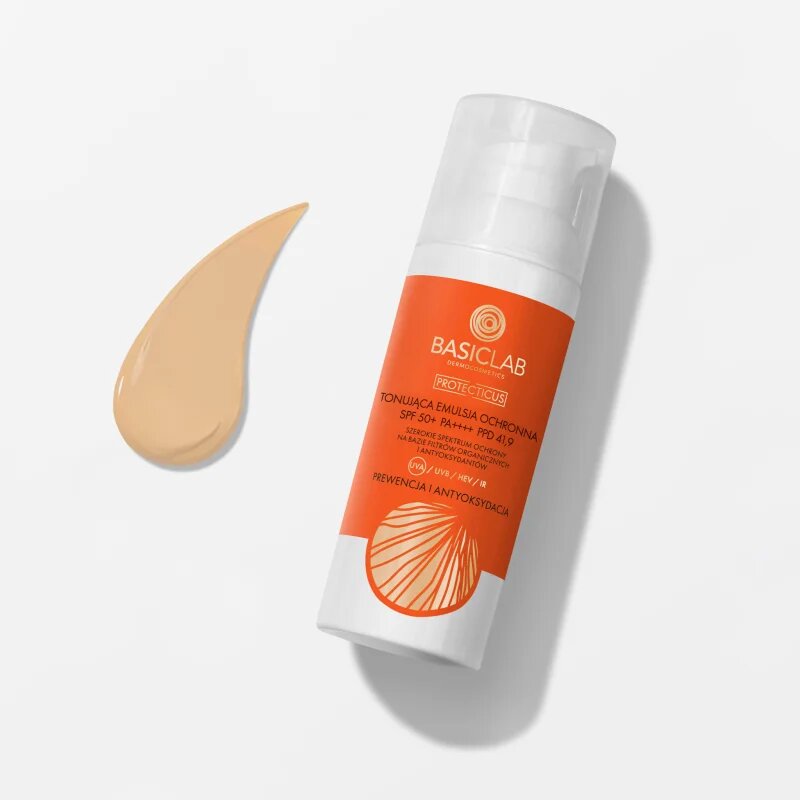 BasicLab Dermocosmetics Protecticus тонираща емулсия SPF 50+ 50 мл.