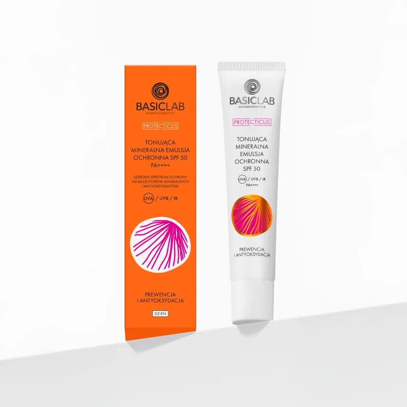 BasicLab Dermocosmetics Protecticus защитна емулсия за чувствителна кожа със склонност към зачервяване SPF 50+ 40 мл.