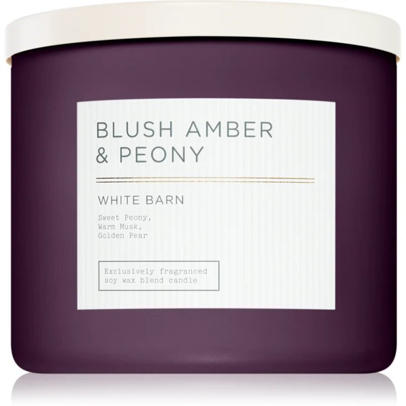 Bath & Body Works Blush Amber Peony ароматна свещ 411 гр.
