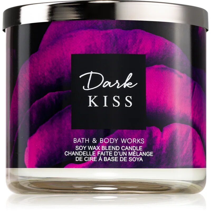 Bath & Body Works Dark Kiss ароматна свещ 411 гр.