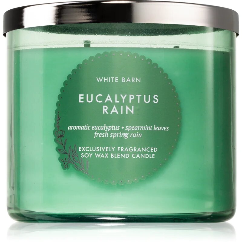 Bath & Body Works Eucalyptus Rain ароматна свещ 411 гр.