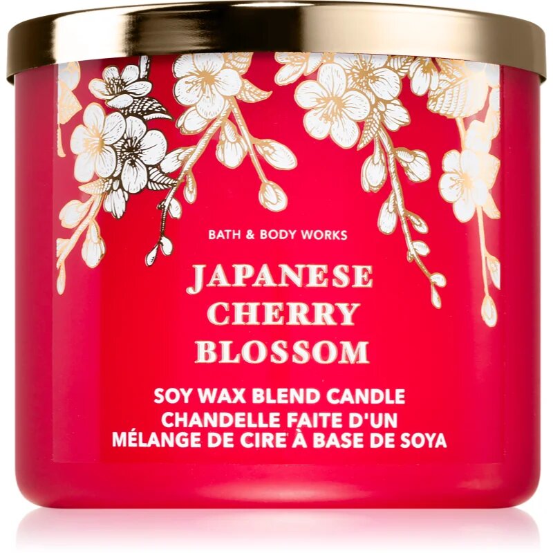 Bath & Body Works Japanese Cherry Blossom ароматна свещ 411 гр.