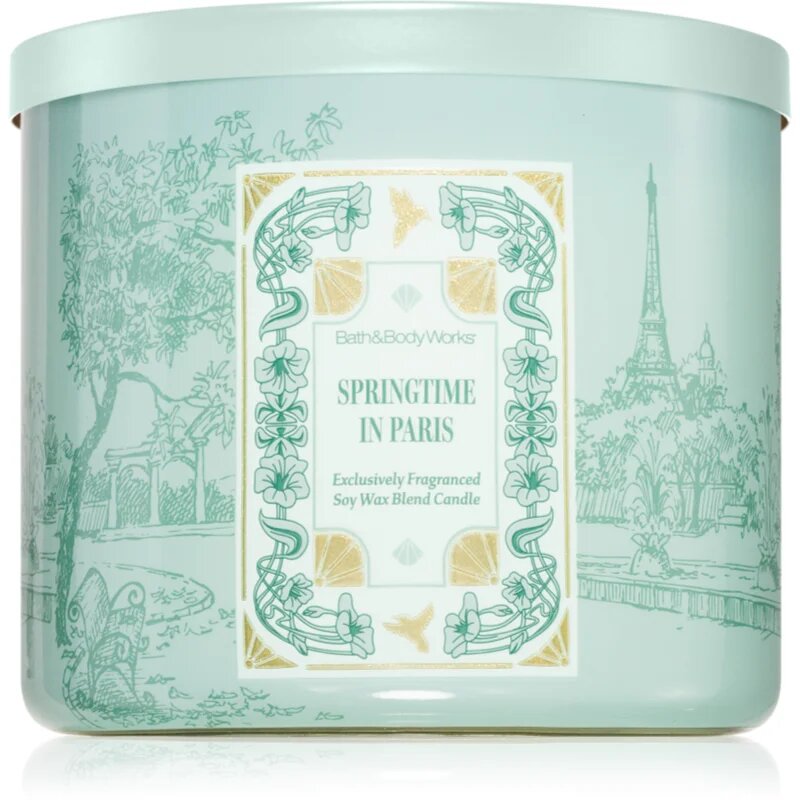 Bath & Body Works Springtime In Paris ароматна свещ 411 гр.