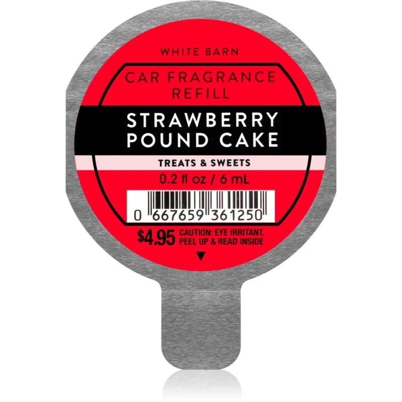 Bath & Body Works Strawberry Pound Cake aроматизатор за автомобил пълнител 6 мл.