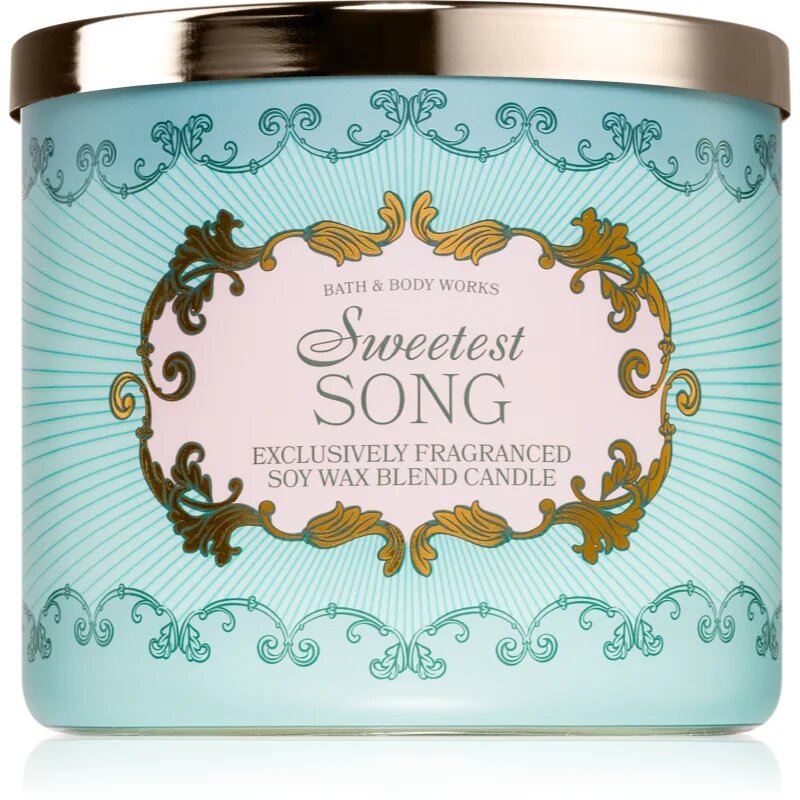 Bath & Body Works Sweetest Song ароматна свещ 411 гр.