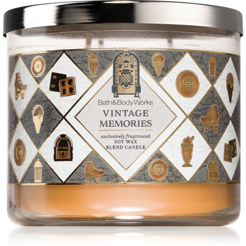 Bath & Body Works Vintage Memories ароматна свещ 411 мл.