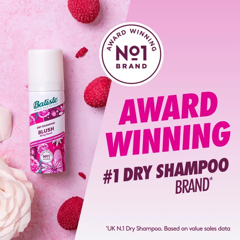 Batiste Blush Flirty Floral сух шампоан малка опаковка 50 мл.