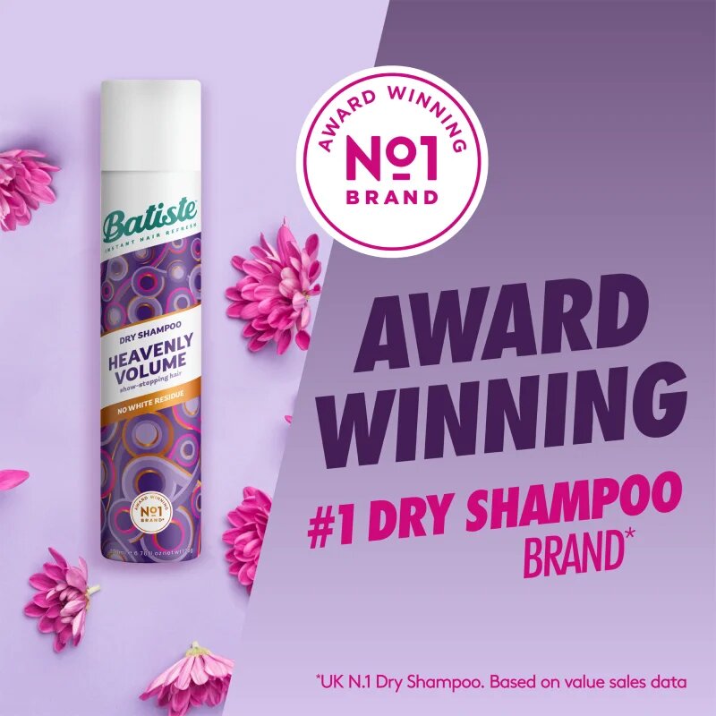 Batiste Heavenly Volume сух шампоан за обем и блясък 200 мл.