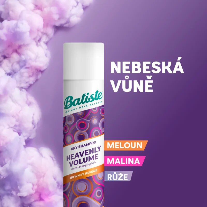 Batiste Heavenly Volume сух шампоан за обем и блясък 200 мл.