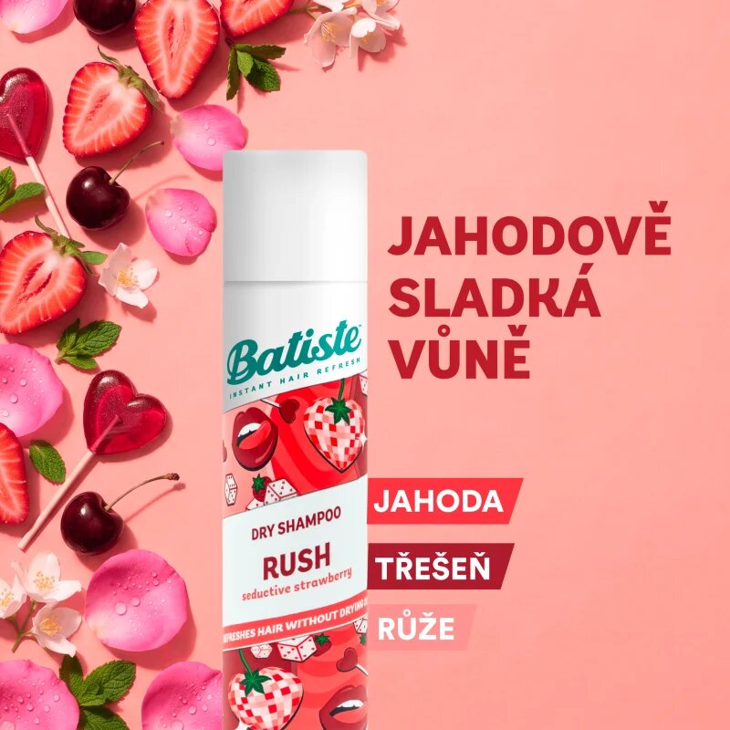 Batiste Rush сух шампоан за мазна коса 200 мл.
