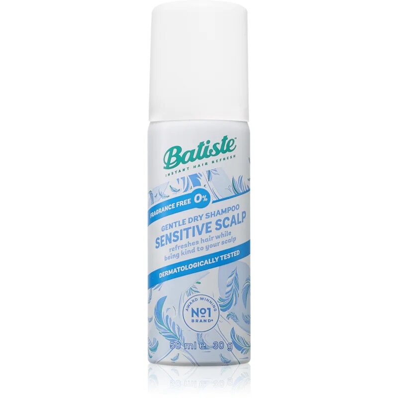 Batiste Sensitive сух шампоан за чувствителна кожа на скалпа 50 мл.