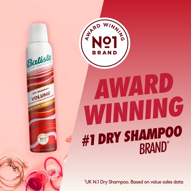 Batiste Volume сух шампоан за увеличаване обема на косата 200 мл.