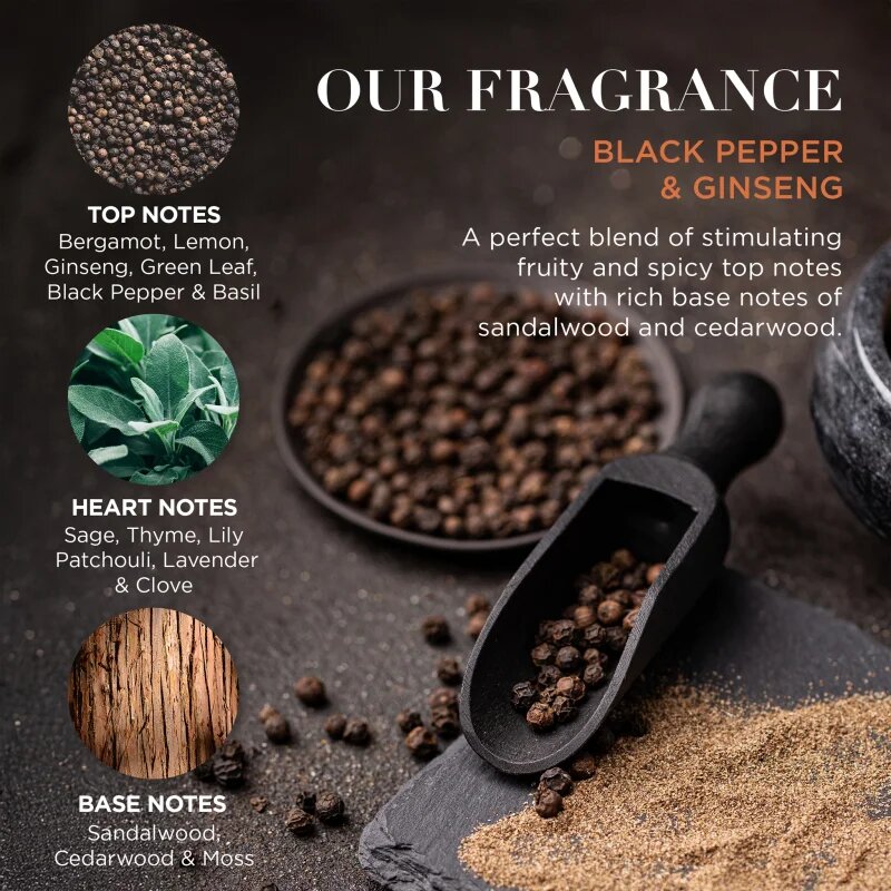 Baylis & Harding Black Pepper & Ginseng подаръчен комплект метална кутия за мъже