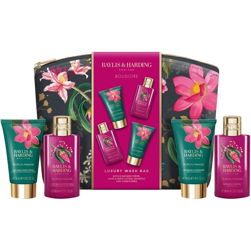 Baylis & Harding Boudoire Tropical Paradise подаръчен комплект козметична чантичка