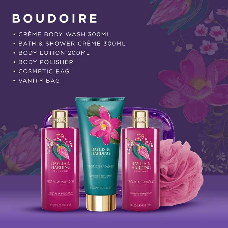Baylis & Harding Boudoire Tropical Paradise подаръчен комплект под душа