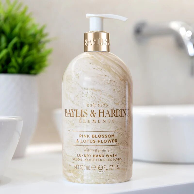 Baylis & Harding Elements Pink Blossom & Lotus Flower течен сапун за ръце 500 мл.