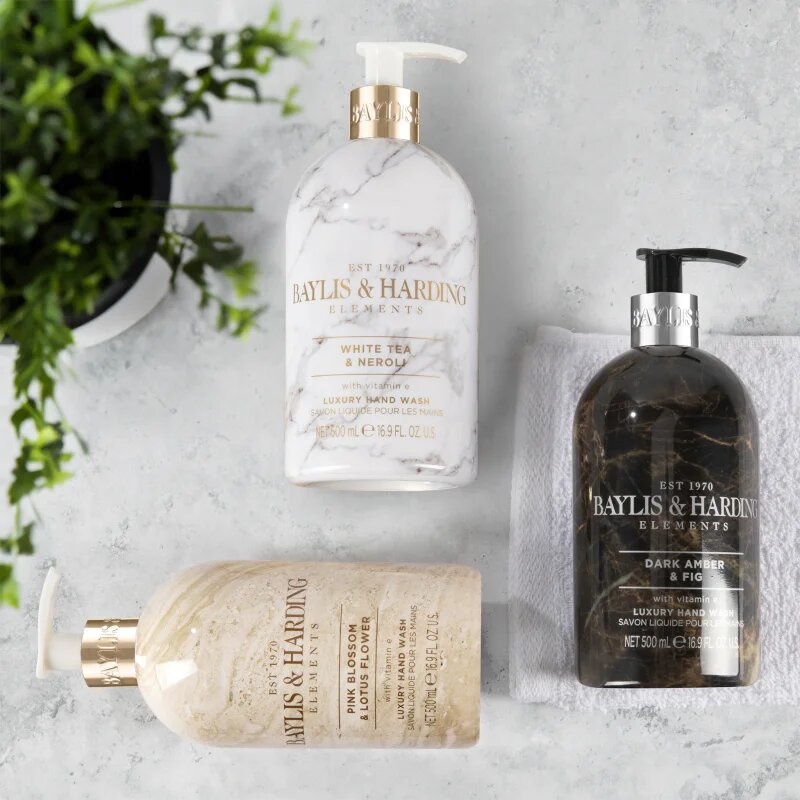 Baylis & Harding Elements Pink Blossom & Lotus Flower течен сапун за ръце 500 мл.
