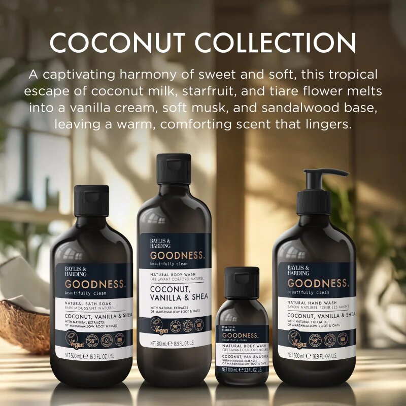 Baylis & Harding Goodness Coconut Vanilla & Shea натурален душ-гел 100 мл.