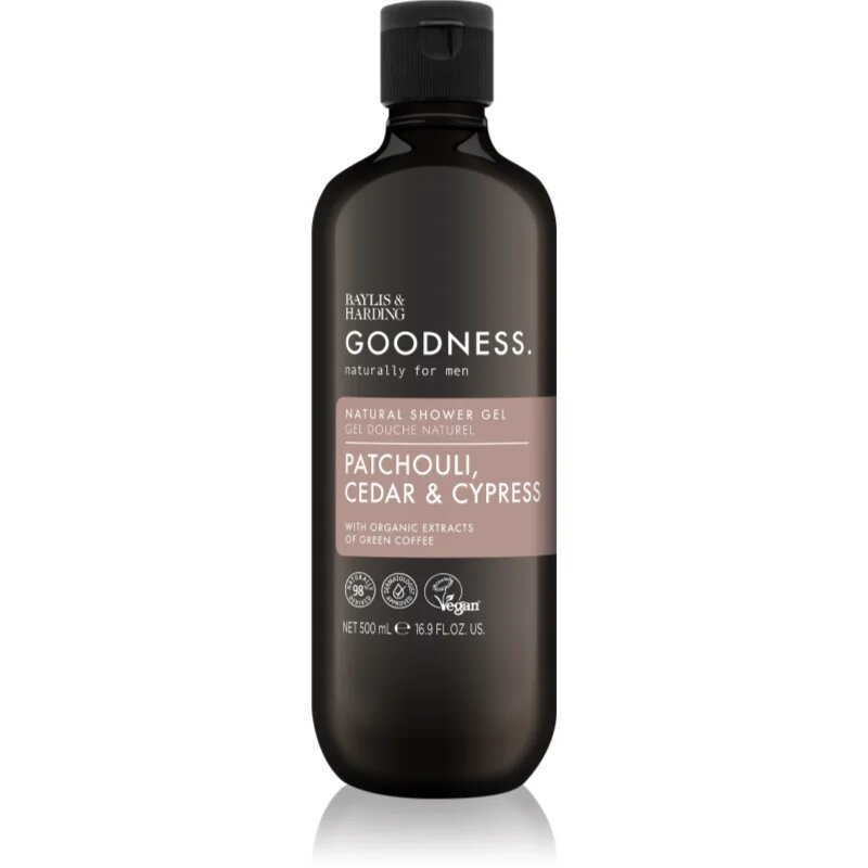 Baylis & Harding Goodness Patchouli Cedar & Cypress душ-гел за мъже 500 мл.
