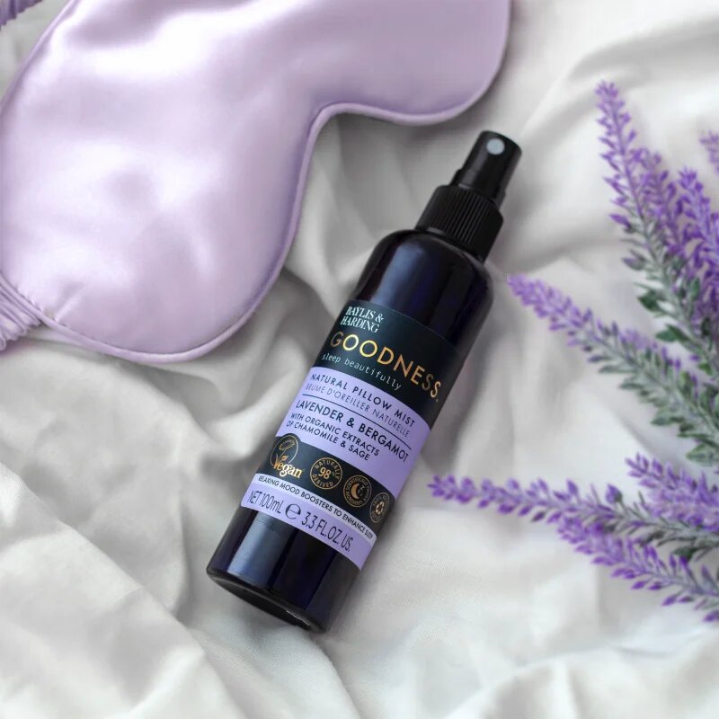 Baylis & Harding Goodness Sleep Beautifully Мъгла за възглавница за спокоен сън Lavender & Bergamot 100 мл.