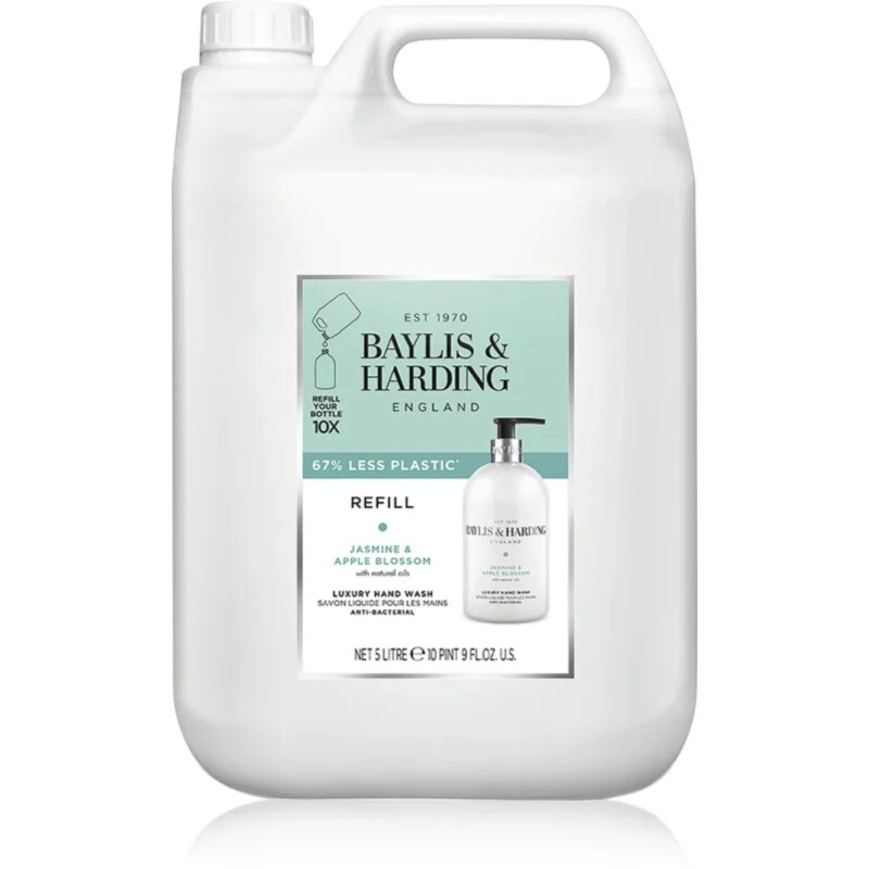 Baylis & Harding Jasmine & Apple Blossom течен сапун за ръце пълнител 5000 мл.