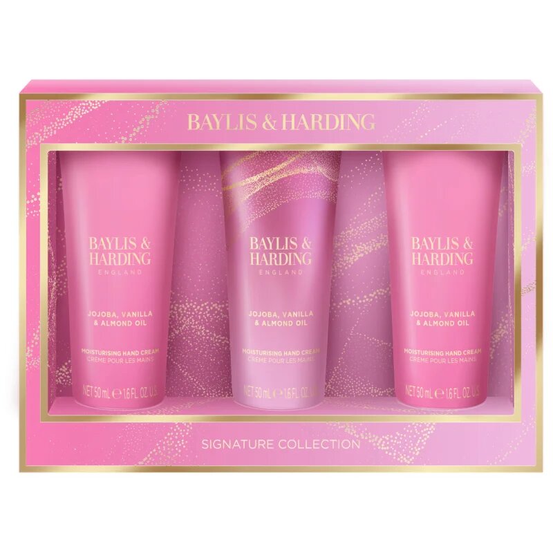 Baylis & Harding Jojoba Vanilla & Almond Oil подаръчен комплект за ръце с бадемово масло