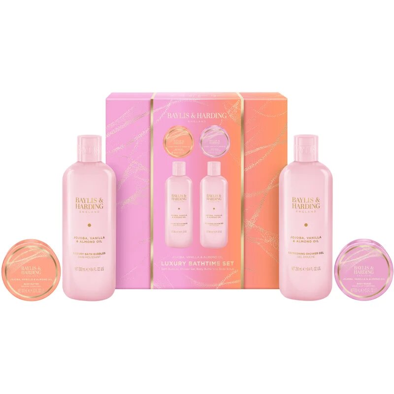 Baylis & Harding Jojoba Vanilla & Almond Oil подаръчен комплект за тяло