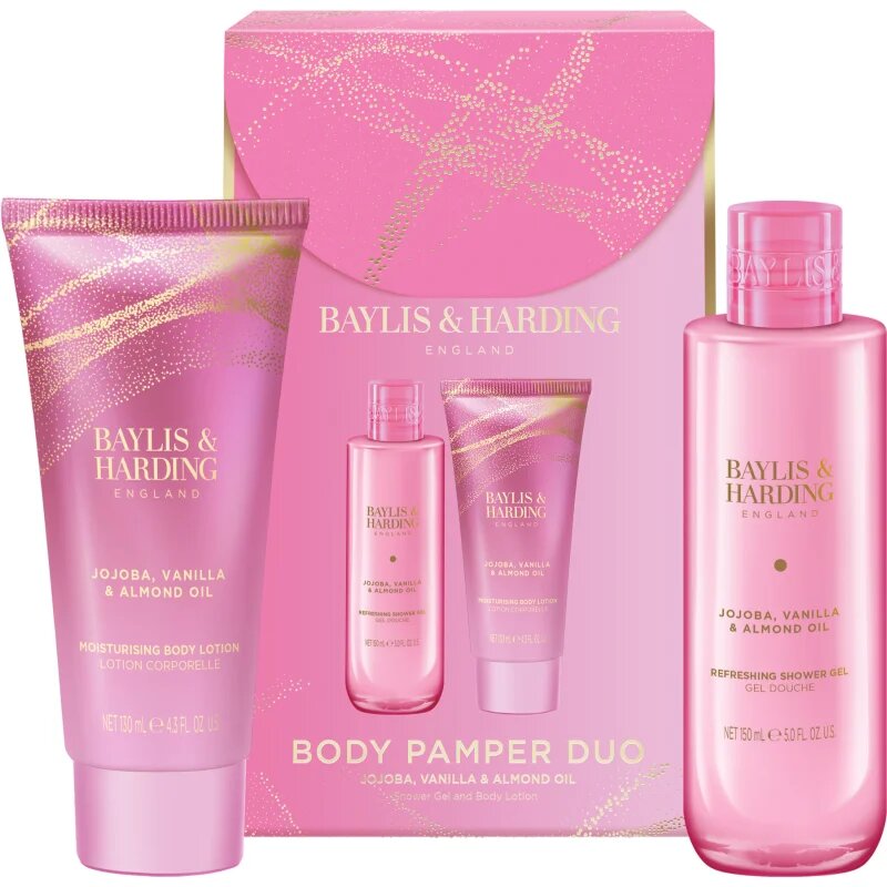 Baylis & Harding Jojoba Vanilla & Almond Oil подаръчен комплект за тяло