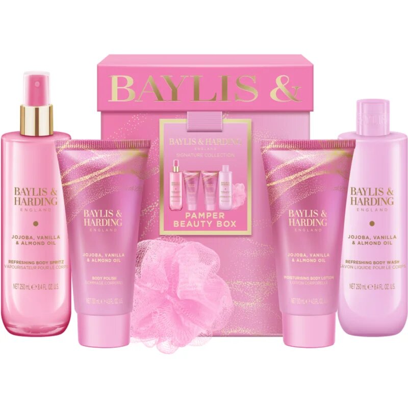 Baylis & Harding Jojoba Vanilla & Almond Oil подаръчен комплект за тяло