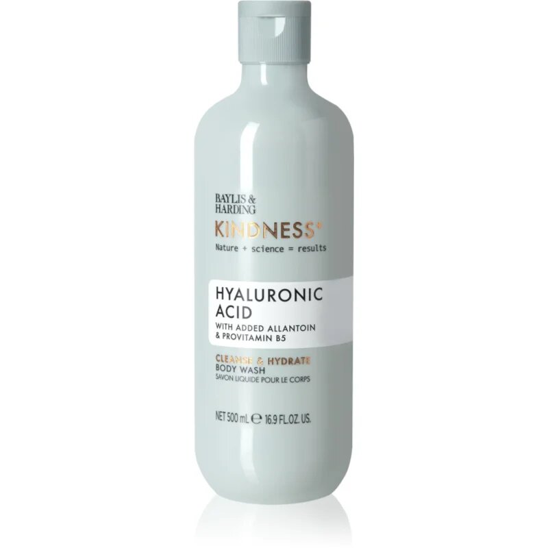Baylis & Harding Kindness+ Hyaluronic Acid хидратиращ душ гел аромати Pear & Neroli 500 мл.
