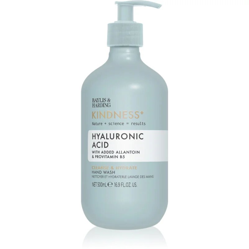 Baylis & Harding Kindness+ Hyaluronic Acid течен сапун за ръце с хидратиращ ефект аромати Pear & Neroli 500 мл.