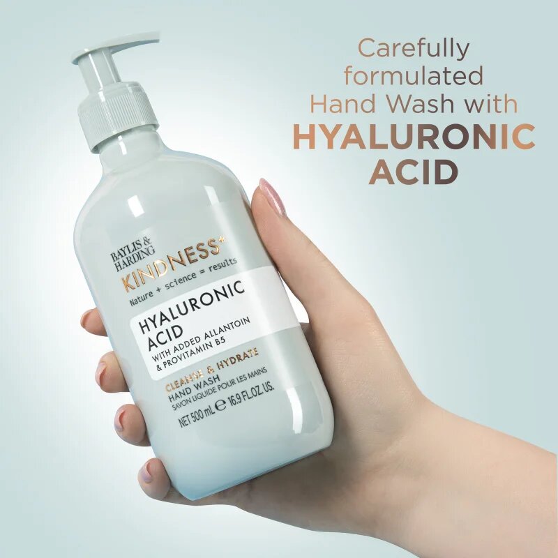 Baylis & Harding Kindness+ Hyaluronic Acid течен сапун за ръце с хидратиращ ефект аромати Pear & Neroli 500 мл.