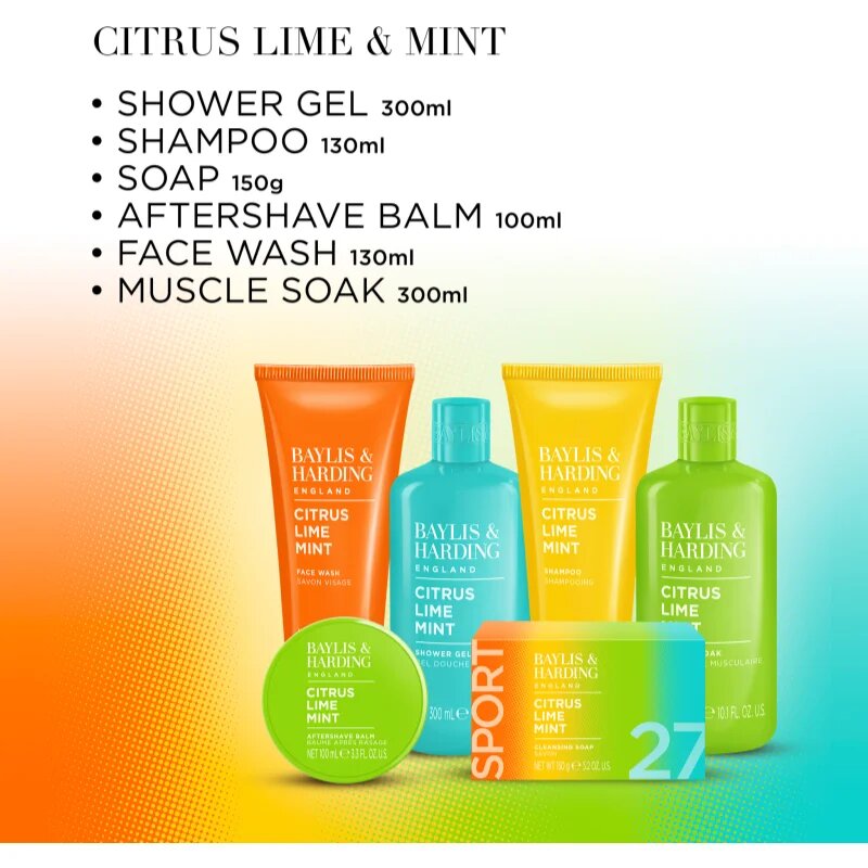 Baylis & Harding Men's Citrus Lime & Mint подаръчен комплект за мъже