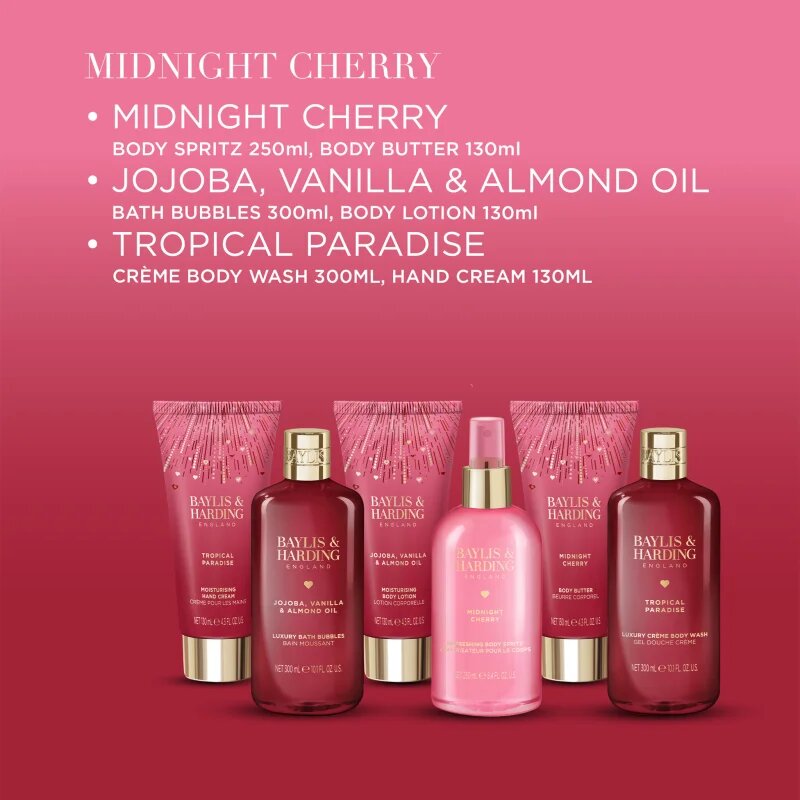 Baylis & Harding Midnight Cherry подаръчен комплект за тяло