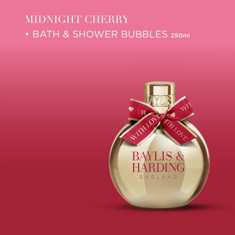 Baylis & Harding Midnight Cherry пяна за вана в подаръчна опаковка