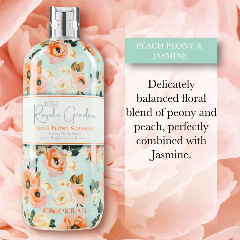 Baylis & Harding Royale Garden Peach Peony & Jasmine течен сапун за ръце 500 мл.