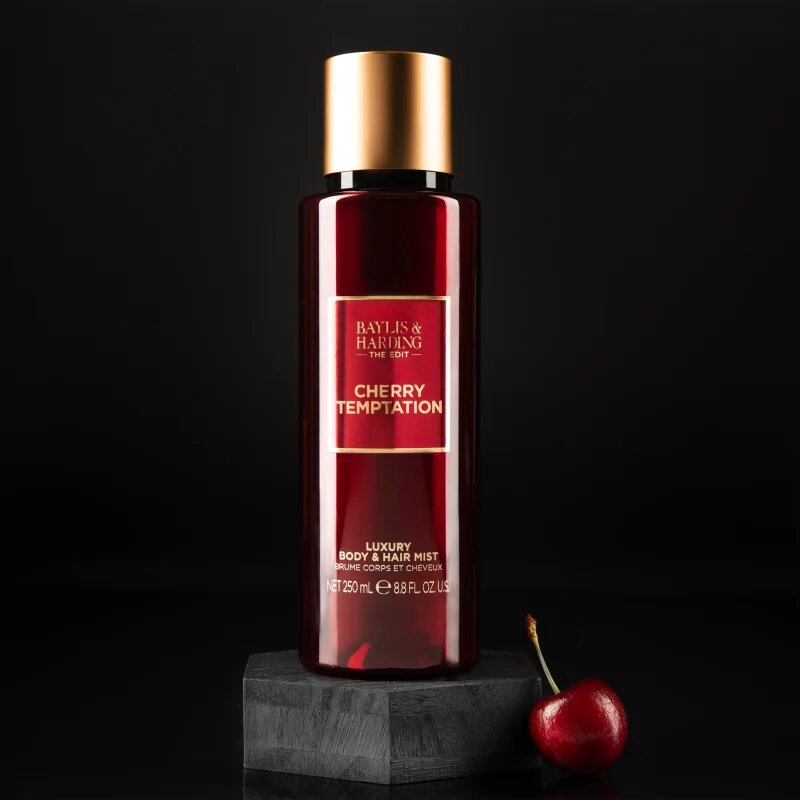 Baylis & Harding The Edit Cherry Temptation парфюмиран спрей за тяло за жени Cherry Jasmin & Sandalwood 250 мл.